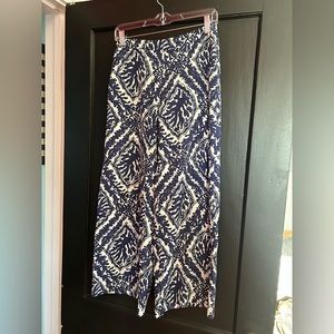 Blue and white lily pulitzer pants